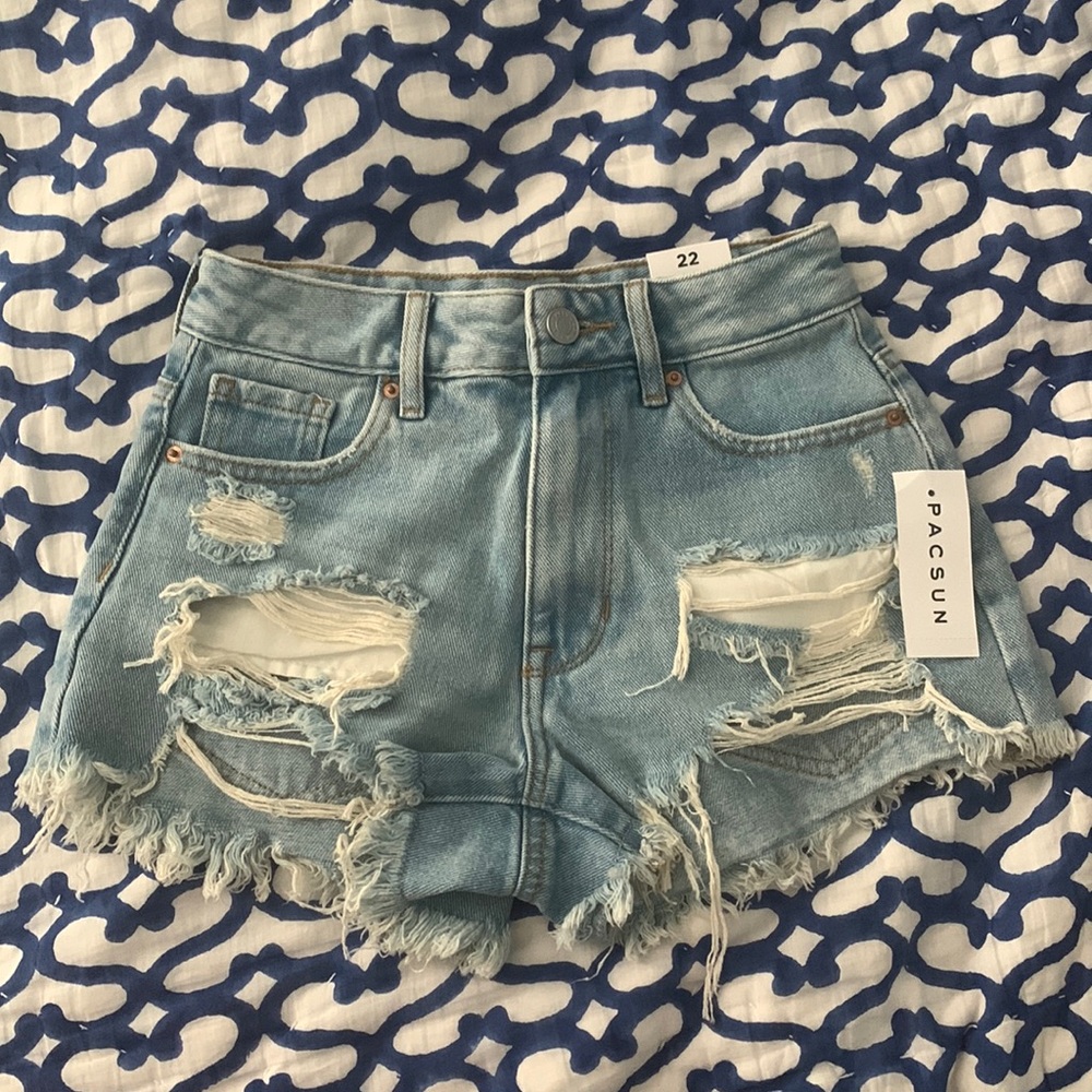 Pacsun high rise festival shorts brand new